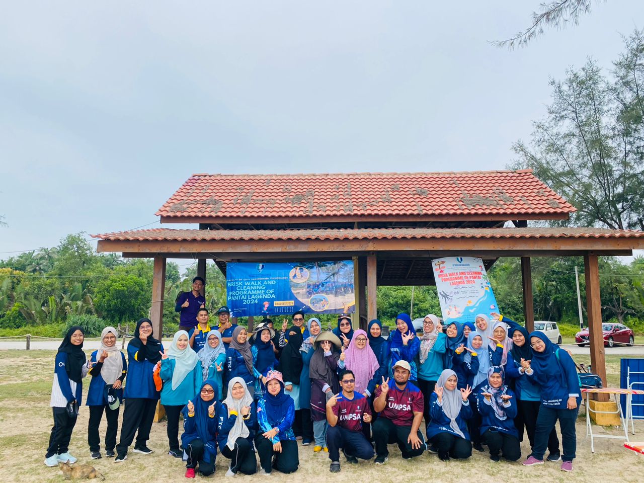 Program CSR anjuran Kelab Kebajikan BAKTI Fakulti Teknologi Kejuruteraan Awam, UMPSA - Brisk Walk and Cleaning Programme, Pantai Lagenda 2024 pada 7 Ogos 2024. Terima kasih kepada semua warga FTKA!